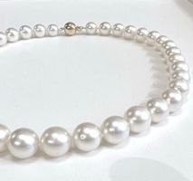 Südseeperlenkette, 9.2-12mm, inkl Gold-Schliesse, LP 8.300,-