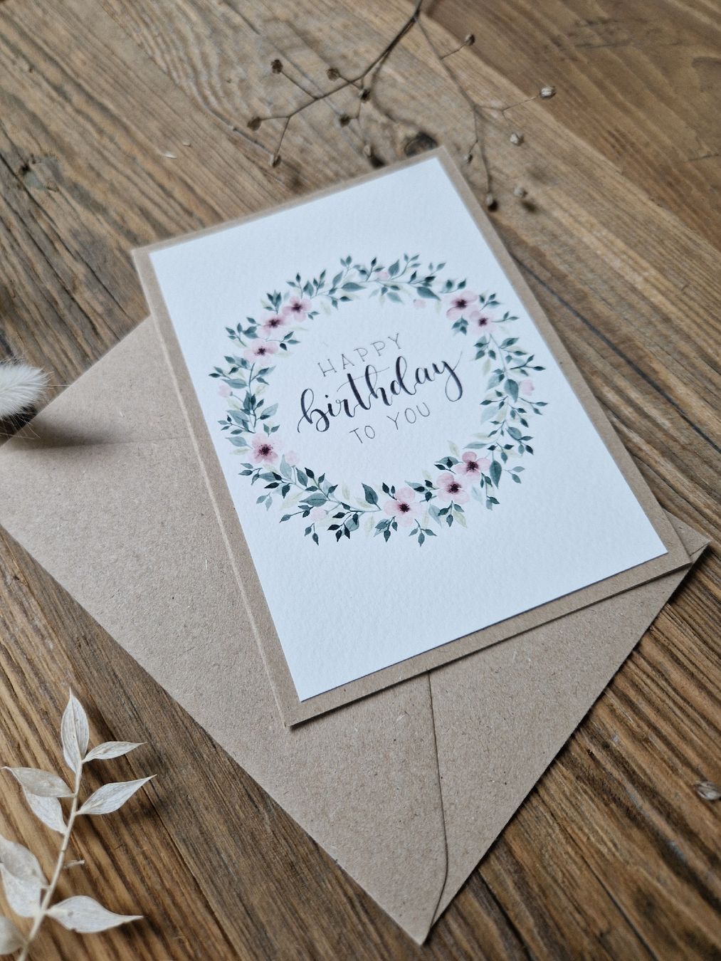 Cartoline: Handgemachte Grusskarte -Happy Birthday – Nuovo e nell'imballaggio originale da Grosshöchstetten venduto da sim_t9dc 1