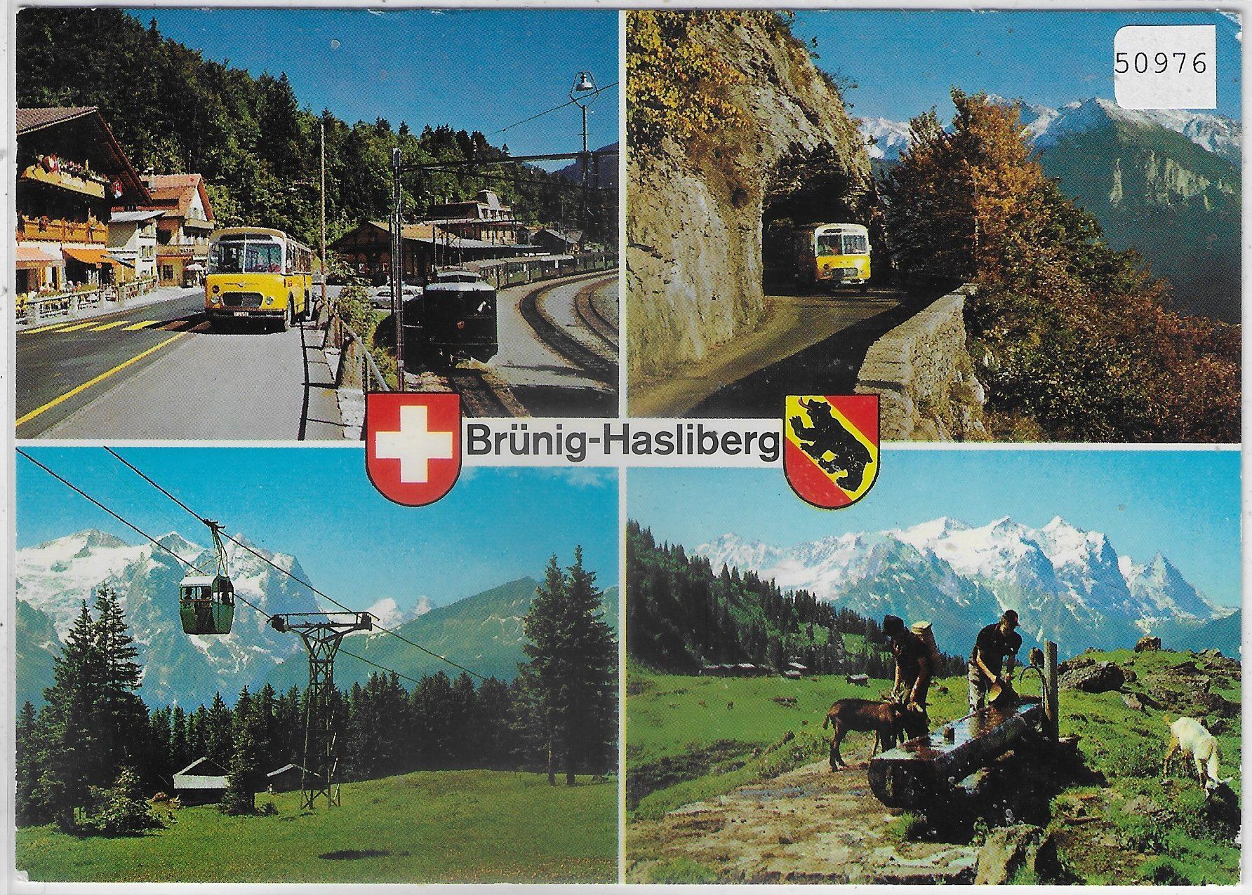 Cartoline postali: Brünig-Hasliberg - Postauto – Usato da Ettingen venduto da Kartenplanet