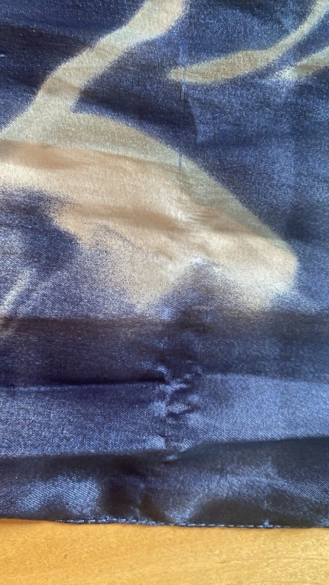 Foulard & Sciarpe: Schöner Holland Seidenschal, blau gemustert, – Usato da luzern venduto da bar_5gtr 3