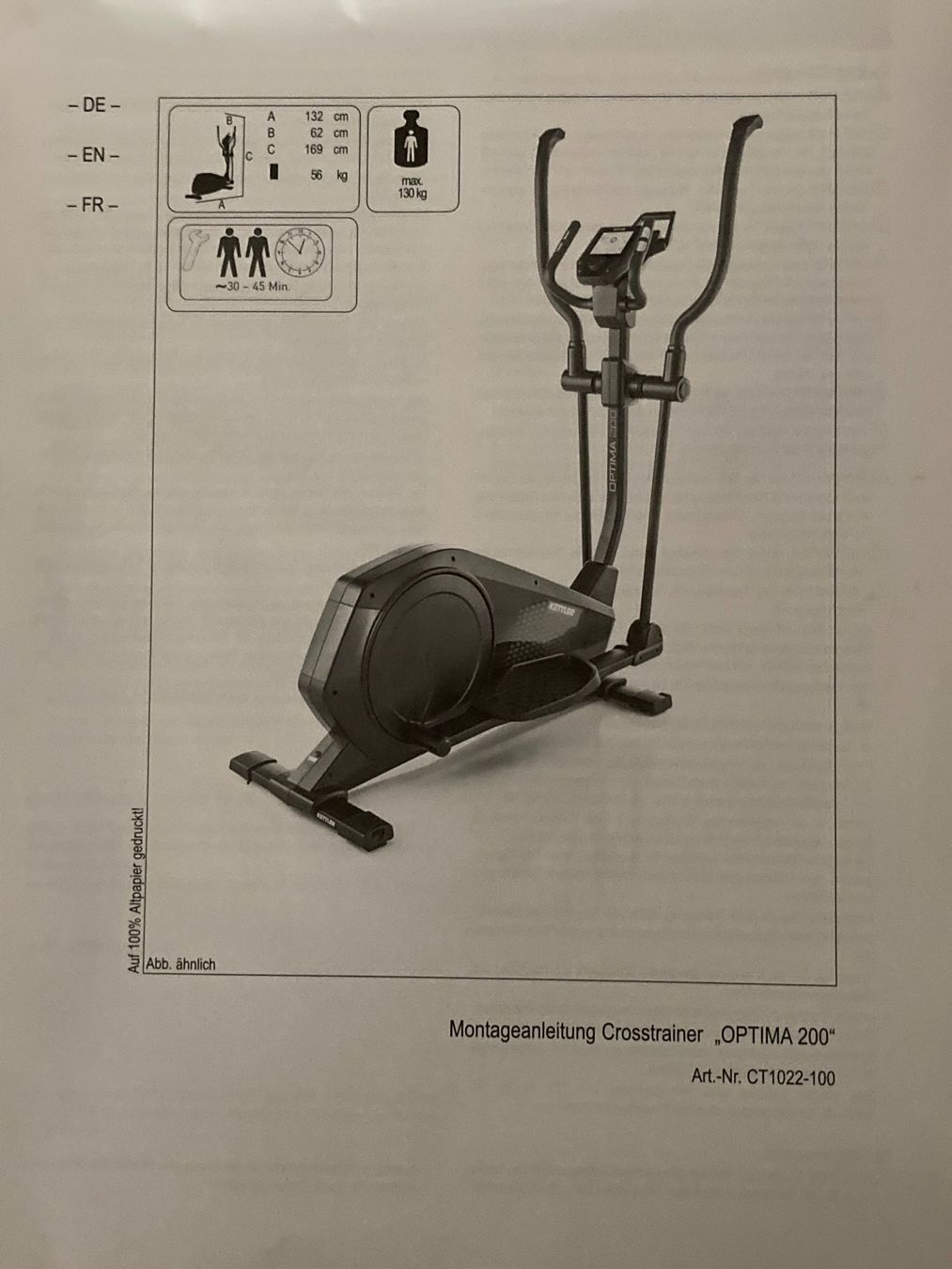 Kettler Hometrainer: Kettler Crosstrainer – Usato da Reinach BL venduto da Sanaya 5