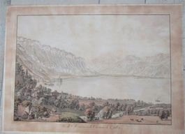 Montreux, Chillon Umrissstich von Lory