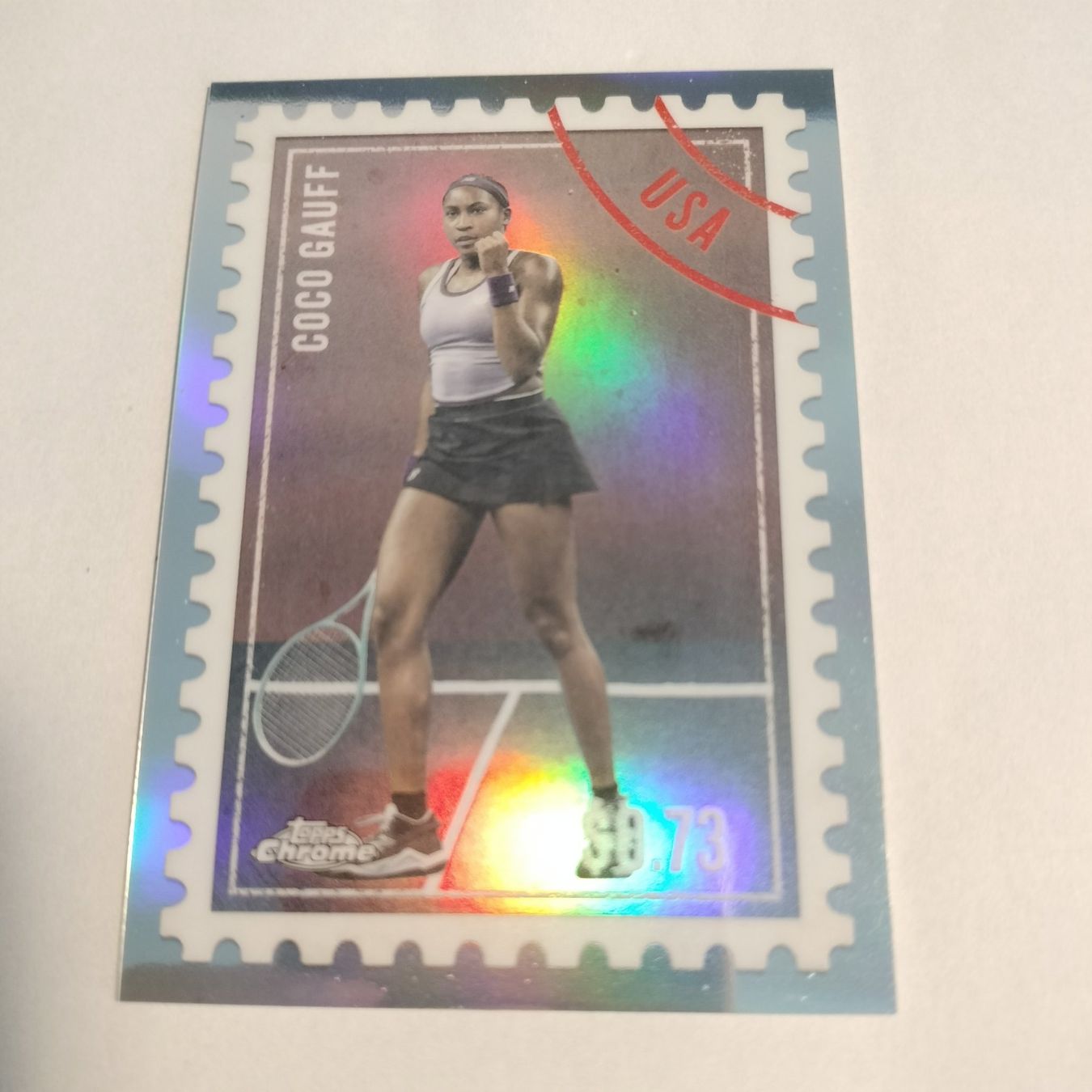 Topps Sammelbilder & Trading cards: Coco Gauff Topps Chrome International Postage #ITP-17 – Neu (gemäss Beschreibung) aus Bern von SportsMemos 2