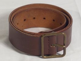 brauner Ledergürtel Schweizer Militär