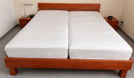 Hasena Bett 180x200 cm inkl. 2 Nachttische 