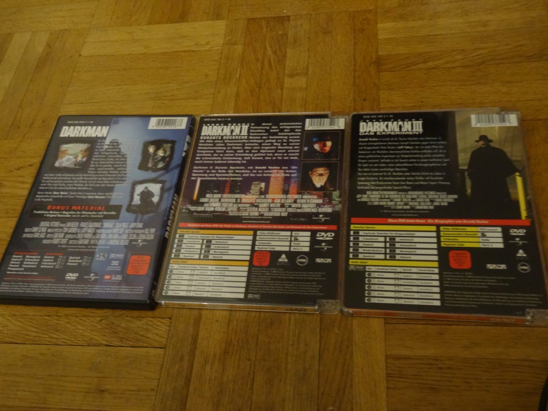 Tutti i DVDs: Darkman 1 + 2 + 3 Trilogie - DVD – Usato da Olten venduto da Disc-Verkauf 2