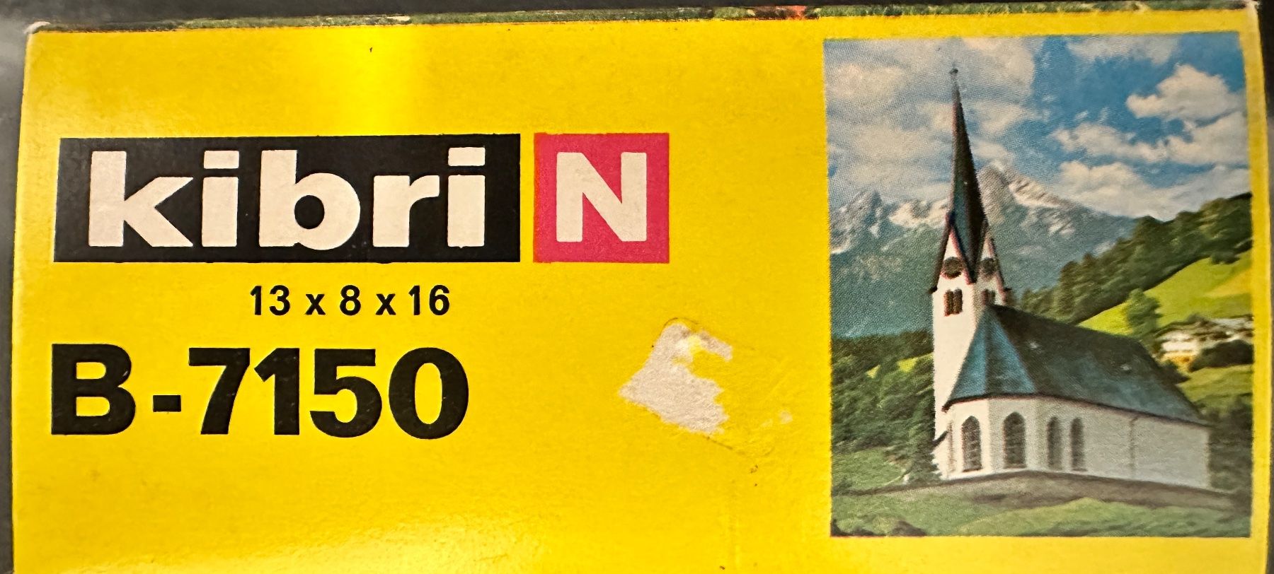 Kibri Modellini di ferrovie: Bausatz Kibri N B-7150 Kirche Kreuth DE – Nuovo e nell'imballaggio originale da Burgdorf venduto da Gedora 1