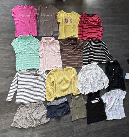 Kleiderpaket Mädchen Gr134/140 Top Zustand Hilfiger Benetton
