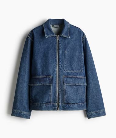 Neu ungetragen mit Etikette H&M Jeansjacke, Baumwolle, Gr. L