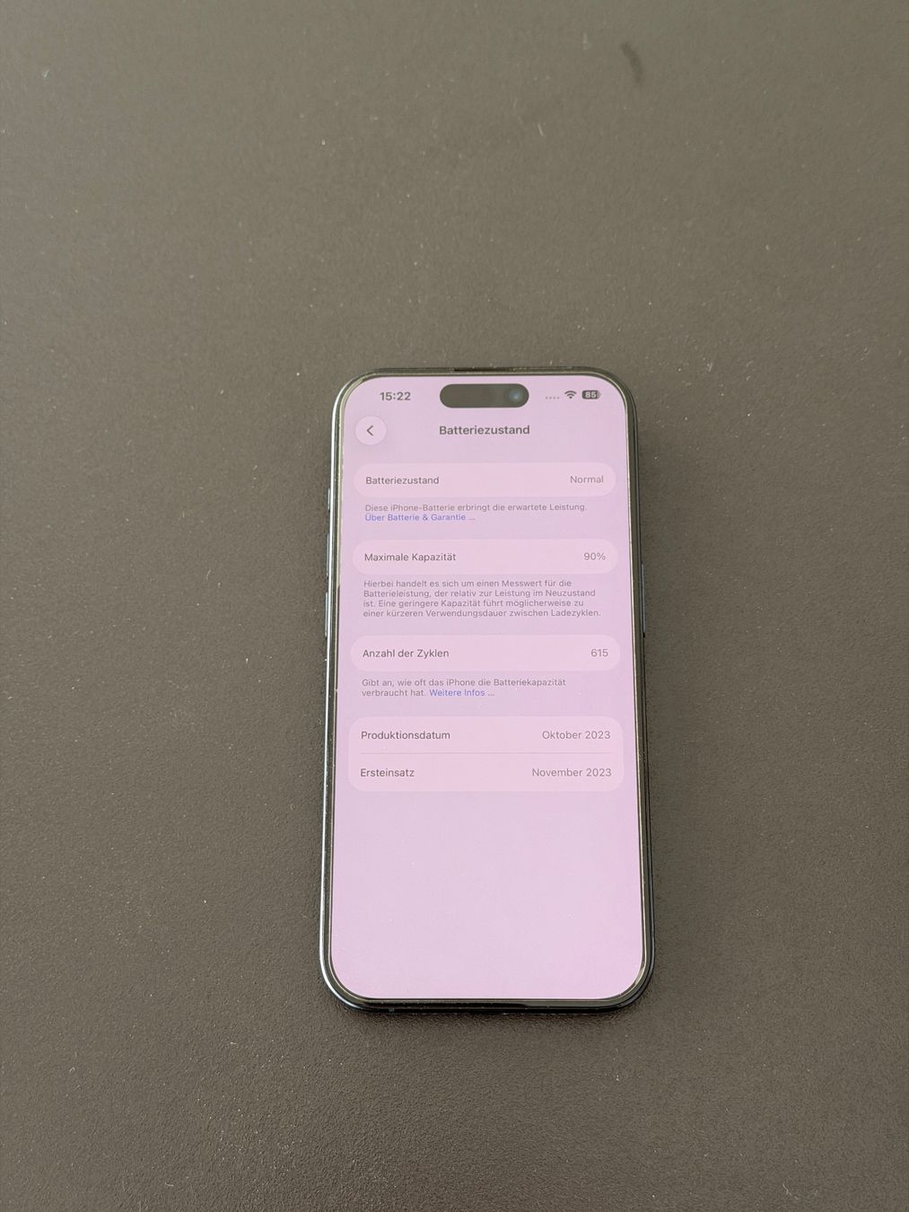 Apple Handys / Smartphones: iPhone 15 Pro Titan blau – Gebraucht aus Naters von adi_wnq9 2