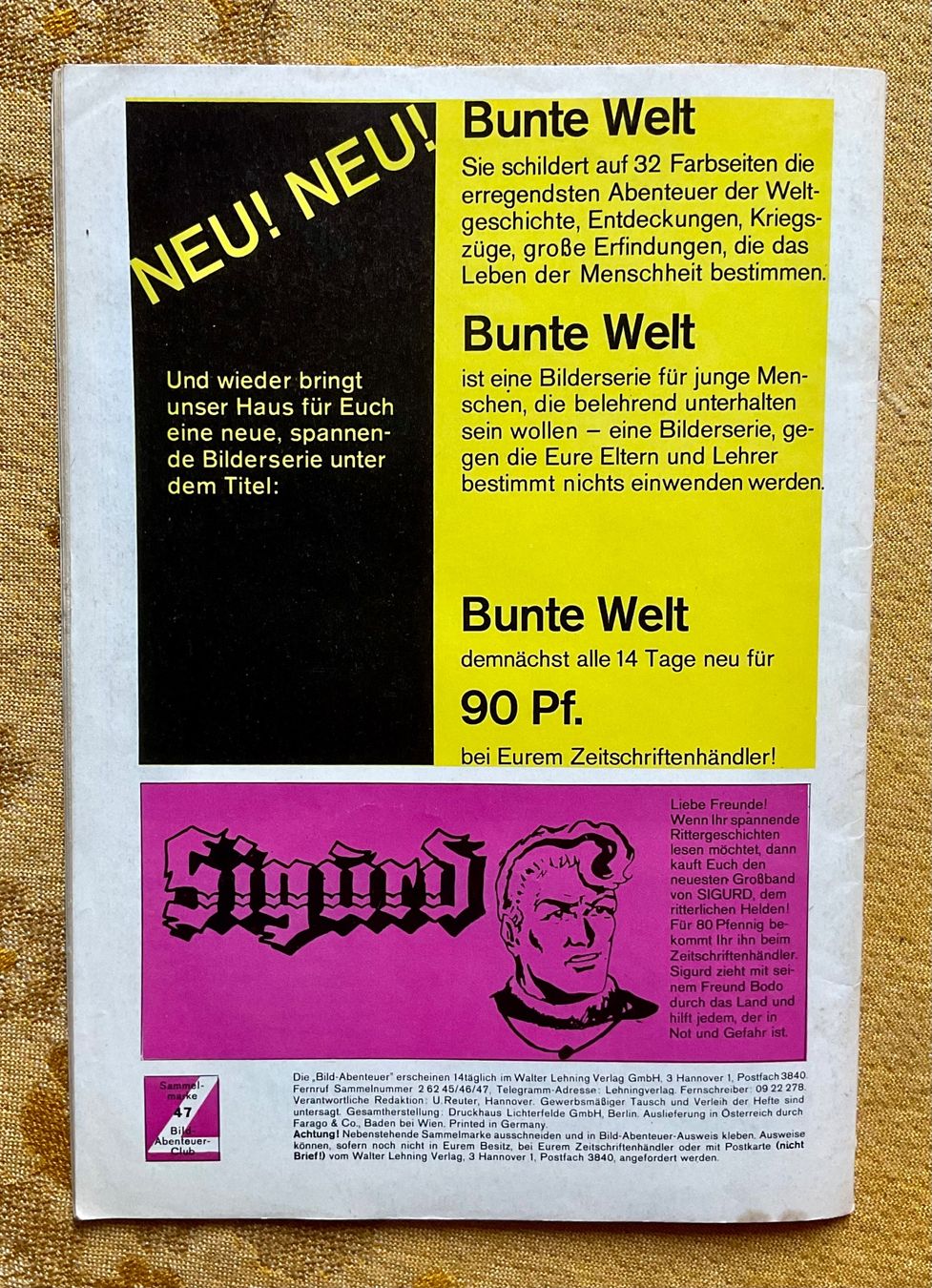 Fumetti: Z Bild Abenteuer Heft Nr 47 – Usato da Endingen venduto da nathan05 9