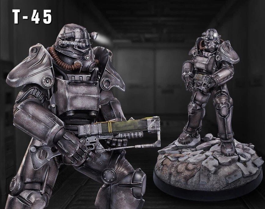 Statuette: Gaming Heads Fallout 4: T-45 Power Armor – Usato da Oberentfelden venduto da FiguresAndGamesPlace