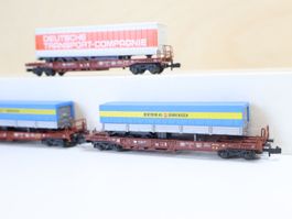 ROCO 3 x HUPAC Wagen Set "Bertschi AG & Co" Spur N