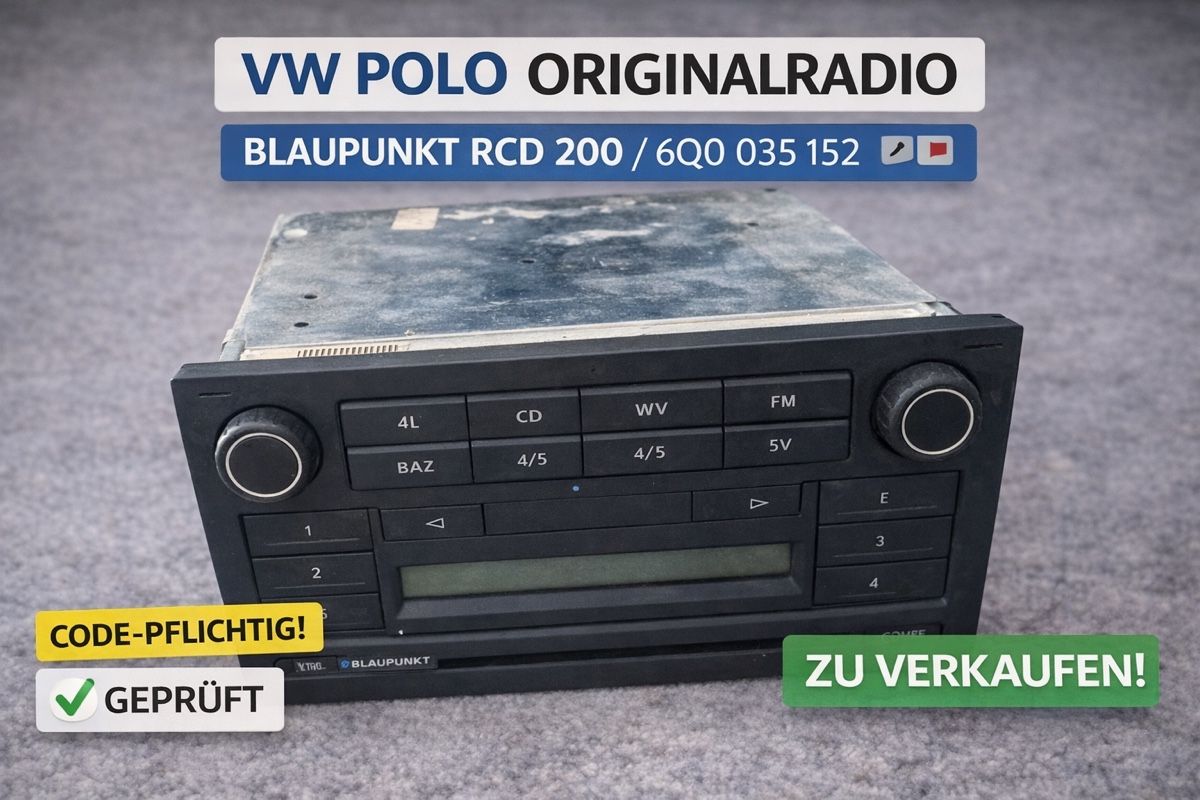 Blaupunkt Radio: Volkswagen Autoradio RCD 200 – Usato da Embrach venduto da Tom1717