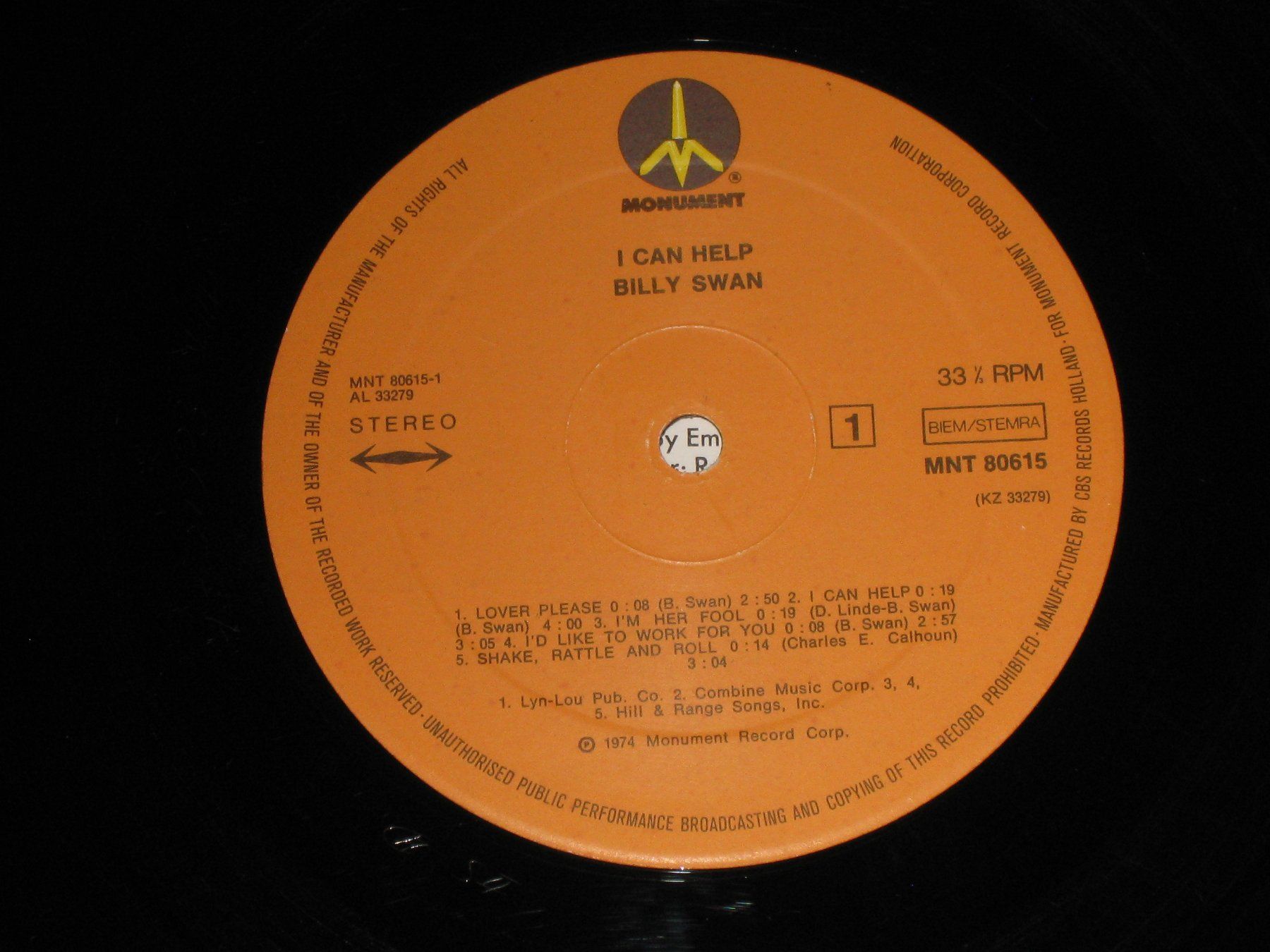 Dischi in vinile: LP - BILLY SWAN - I CAN HELP – Usato da Steckborn venduto da Quo7 1