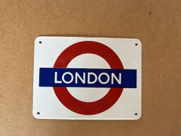 Metallschild London Underground Emaille Design Schild