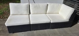 Rattan Lounge viplounge.ch schwarz weiss gebraucht