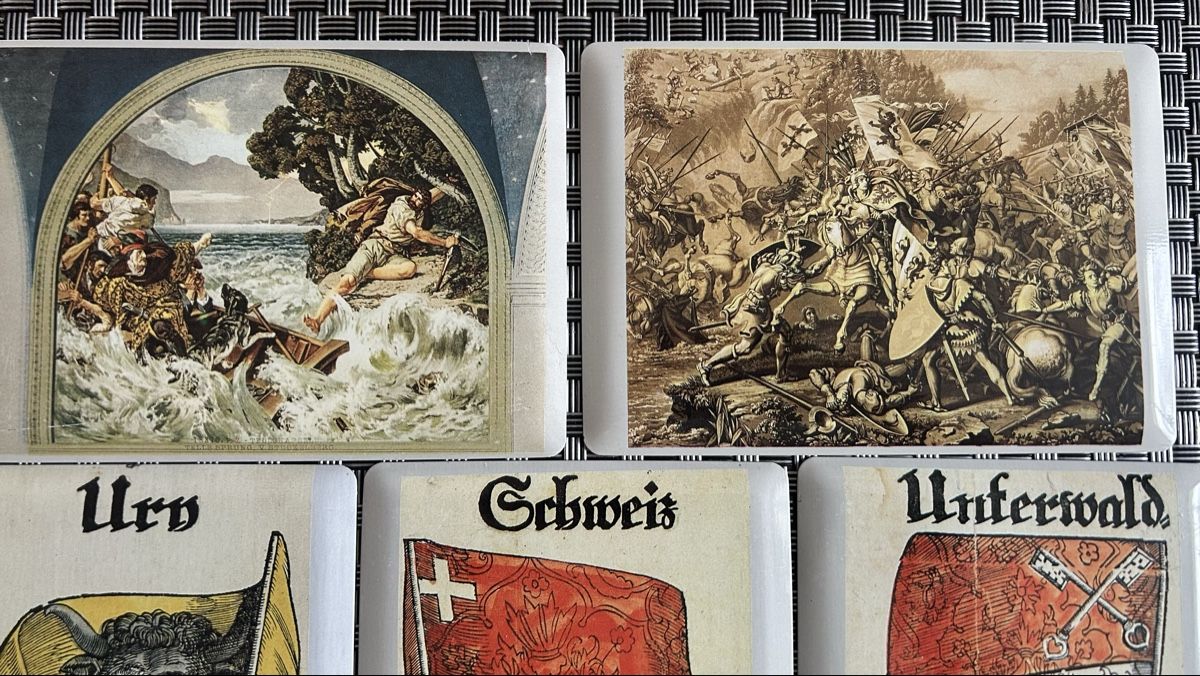 Schweizer Armee Schilder: Lot -- 9 x Blechschilder Schweizer Geschichte – Gebraucht aus Gossau SG von Gallus00 1