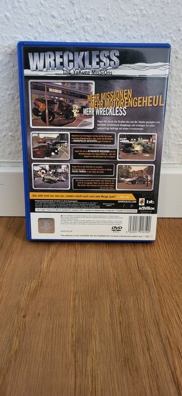 Sony Giochi: PS 2 - Wreckless The Yakuza Missions – Usato da Münsingen venduto da DigitaleSpielecke 1
