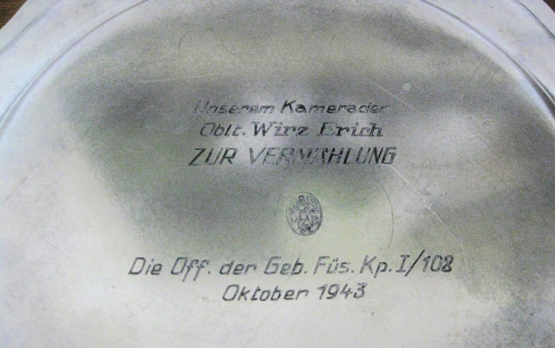 Piatti: Zinnteller, Durchmesser 26 cm, 1943 – Usato da Kriens venduto da Kraeutergarten 1