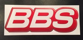 BBS Felgen Aufkleber Sticker ca 2x6cm Konturgeschnitten