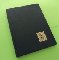 Leeres blaues Briefmarken Album