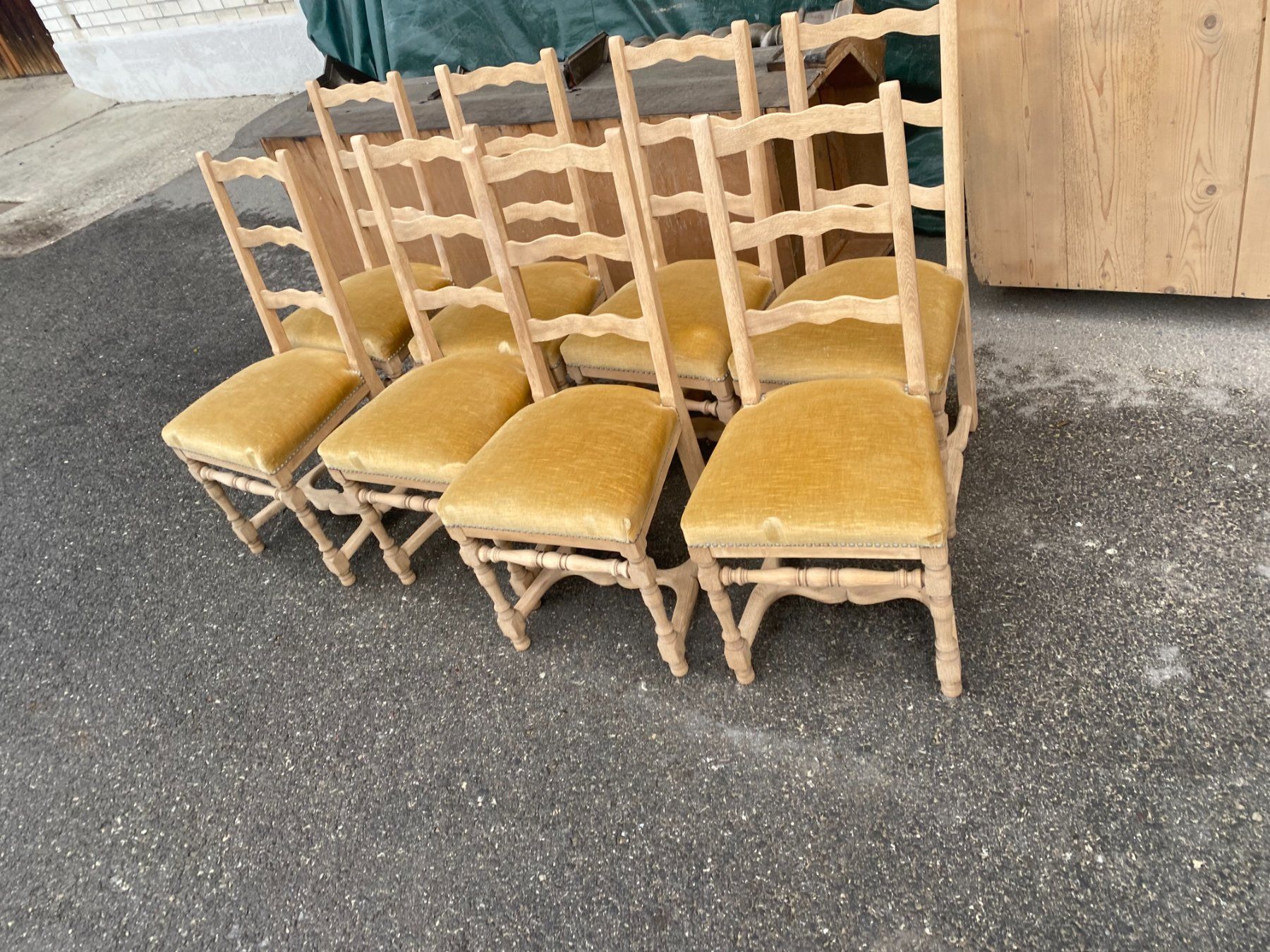 Sedie: ART 558-G Lot de 8 chaises chêne sablé – Usato da Pont-La-Ville venduto da BCMGLEAL