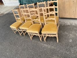 ART 558-G Lot de 8 chaises chêne sablé