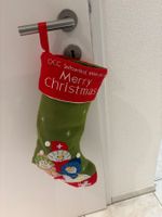 Weihnachtsstrumpf OCC Switzerland Motiv Schneemann grün