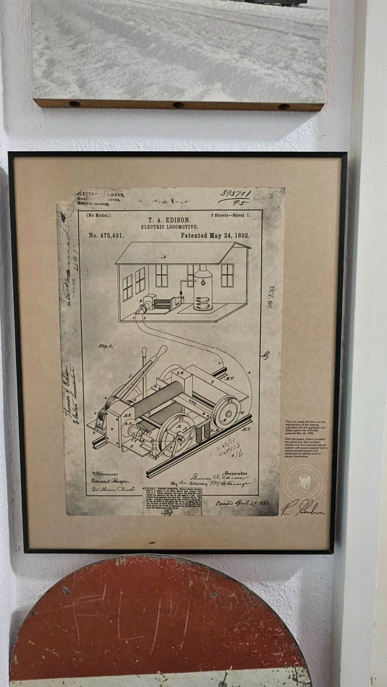 Foto & Immagini: Bild eines Patentes von Edison (kein Original!) – Usato da Bettlach venduto da Natan3 1