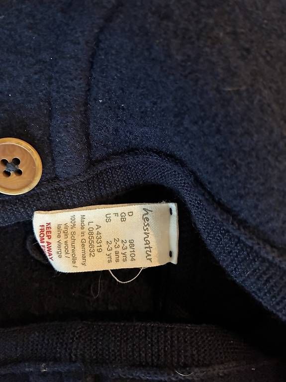 Giacche & Cappotti: Wollkalk Jacke 98/104 blau – Usato da Starrkirch-Wil venduto da Mira114 1