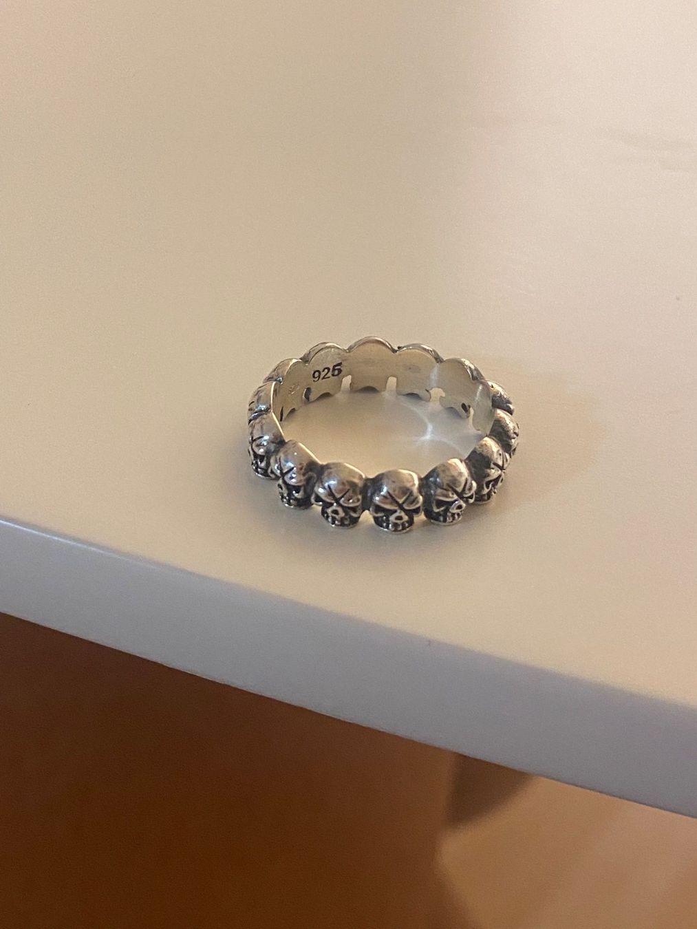 Anelli: Original Handmade "SILVER 2 STEEL" Totenkopf Skull Ring – Nuovo (secondo la descrizione) da Solothurn venduto da sabrina.m.solothurn 6