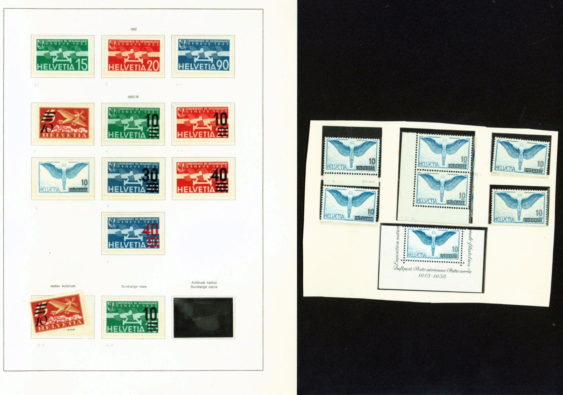 Alle Briefmarken: Flugpostsammlung auf Albumblatt (FB506) – Gebraucht aus Seuzach von Harri19