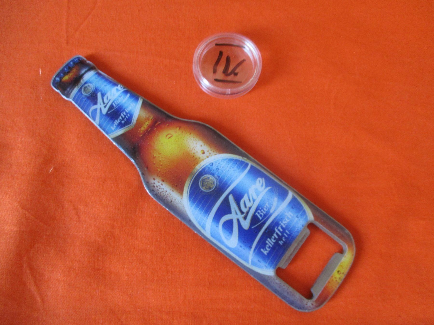 Apribottiglie & Tappi per chiusura: Flaschenöffner Magnet Aare Bier – Usato da Birsfelden venduto da alles-muss-raus
