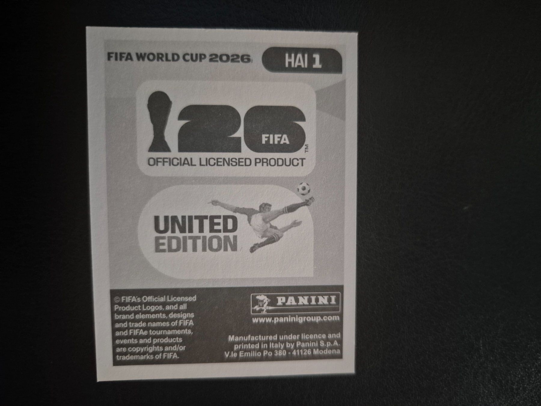 Panini Carte collezionabili: Panini WM 26 HAI 1 – Nuovo (secondo la descrizione) da Rorschacherberg venduto da AJ3108 1