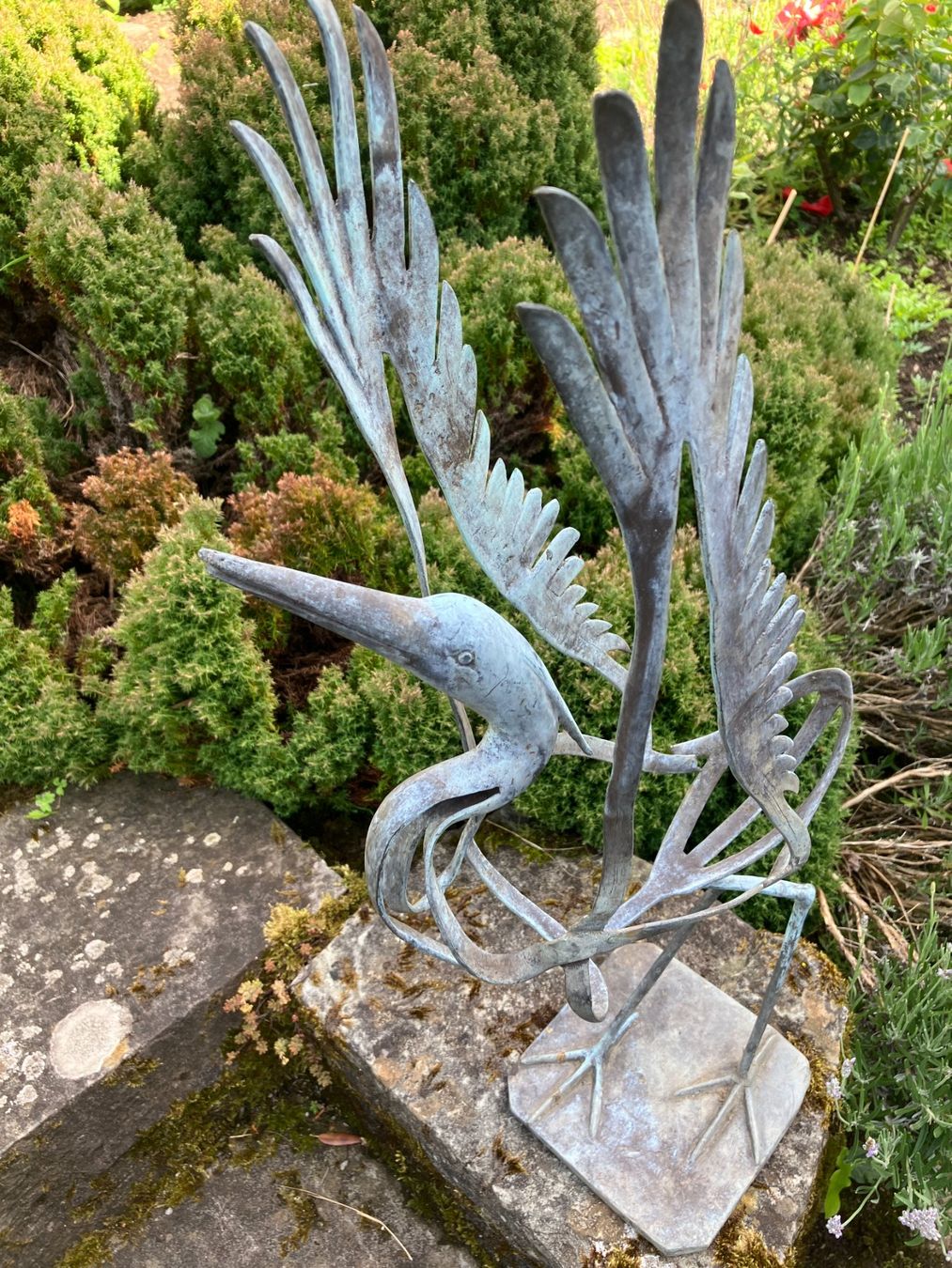 Sculture & Statue: Eisenplastik, Reiher – Usato da Männedorf venduto da Amleto3 1