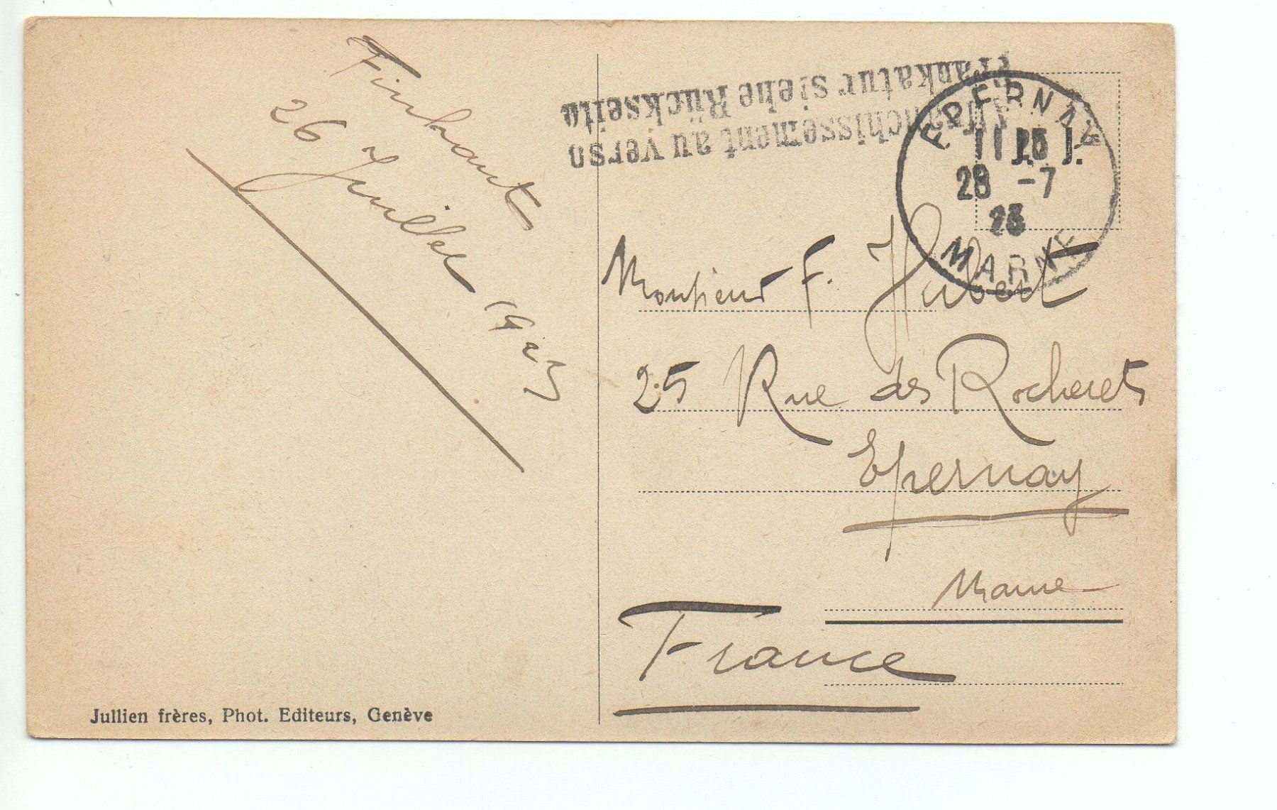 Cartoline postali: FINHAUT J.J. 10406 – Usato da Jona venduto da philajona 1