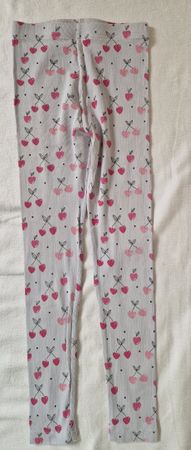 Verspielte Leggings mit Kirsch-Muster – Gr. 128