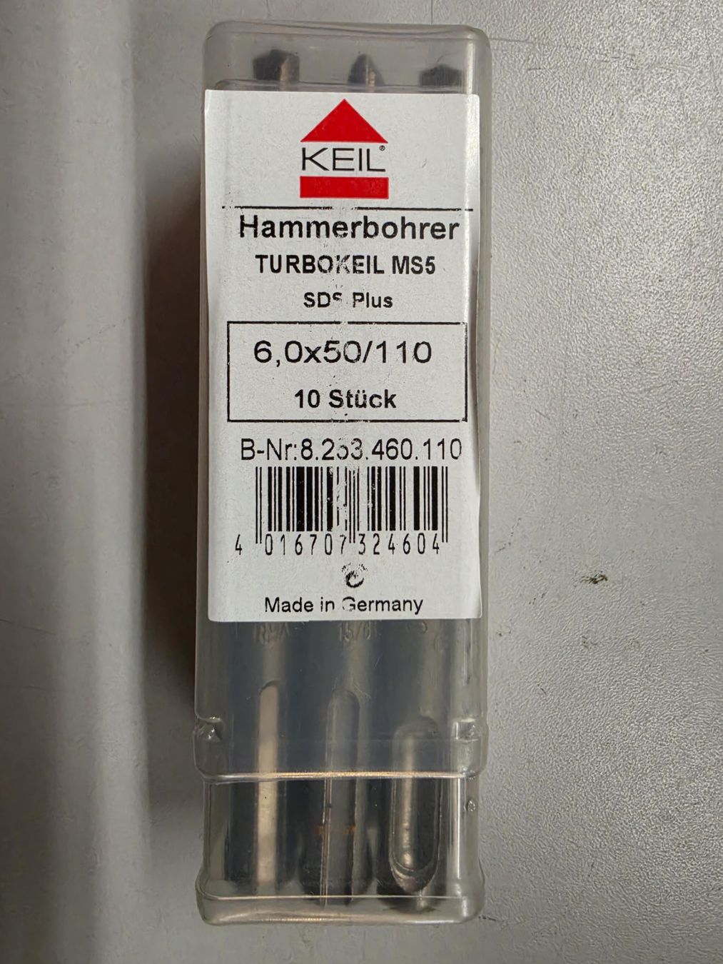 Tutti gli attrezzi: Bohrer SDSplus 6.0x50/110 neu, 10er Pack – Nuovo e nell'imballaggio originale da Rheinfelden venduto da s-KONNEKT