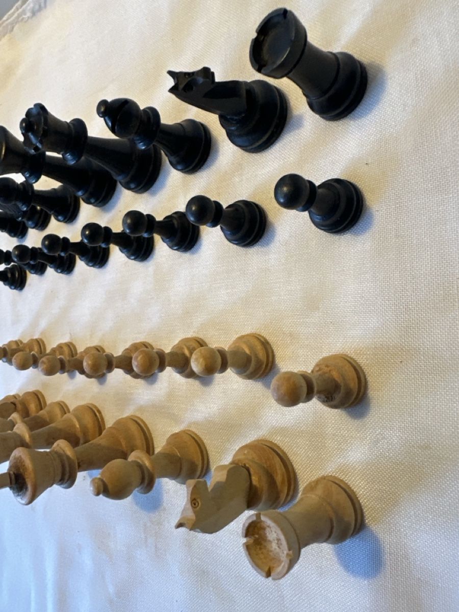 Spiele: Schachfiguren "Staunton", Holz, mit Originalverpackung! – Gebraucht aus Zürich von Chaeffeler 2