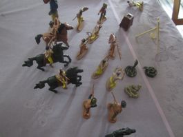 Indianerfiguren, Cowboys TIMPO TOYS + ANDERE! Super Set!!