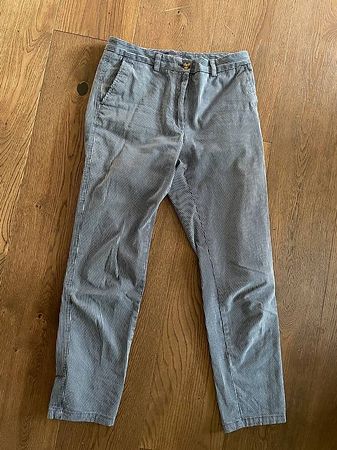 Blau gestreifte Chino 7/8 Länge in Gr. XS