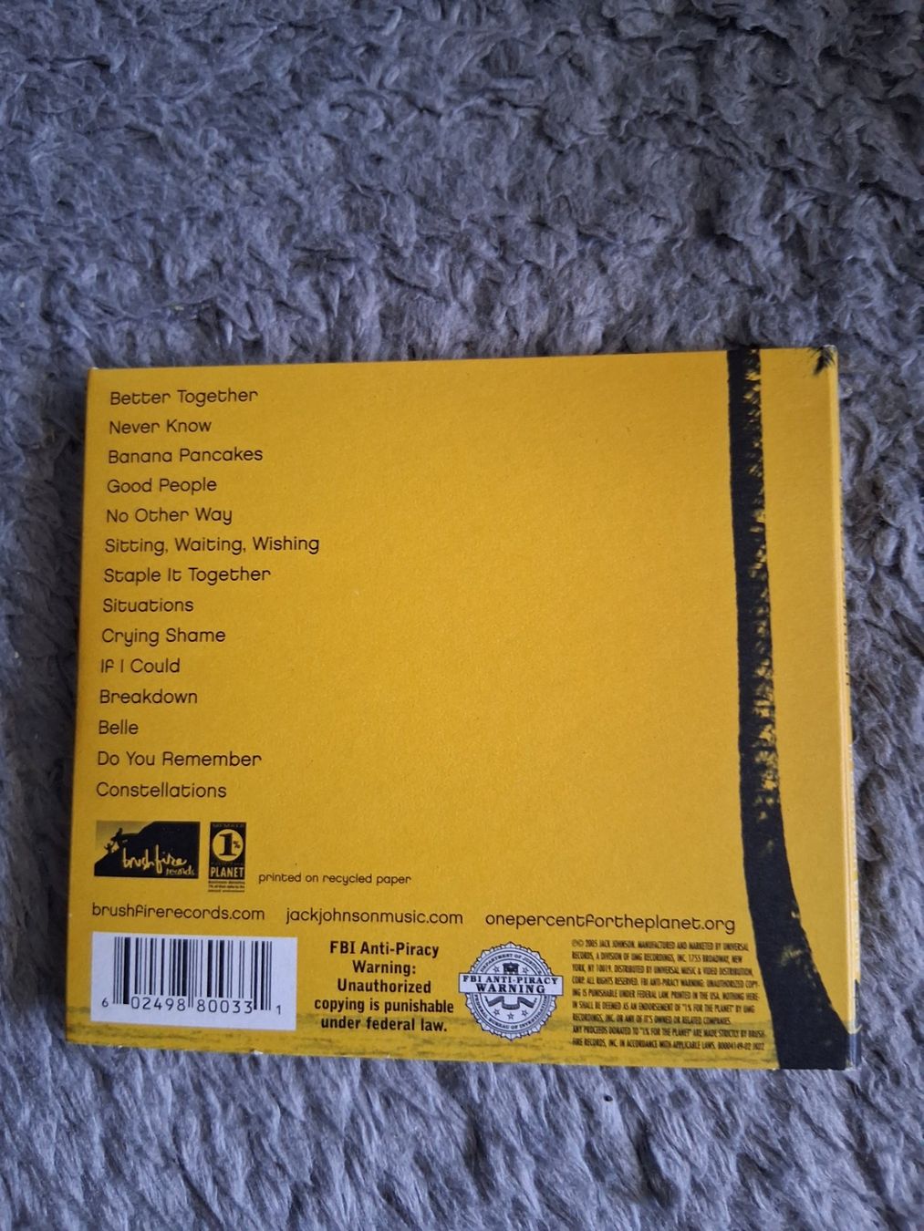 CDs: JACK JOHNSON     IN BETWEEN DREAMS     CD – Gebraucht aus Wetzikon ZH von Ramones01 1