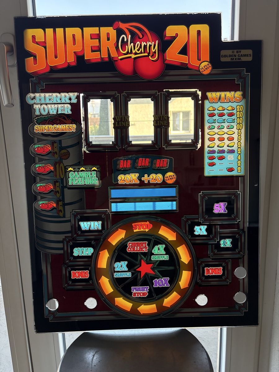 Slot Machine: Frontscheibe "Super Cherry 20" – Kult-Klassiker! – Usato da Thun venduto da Gitarre-1