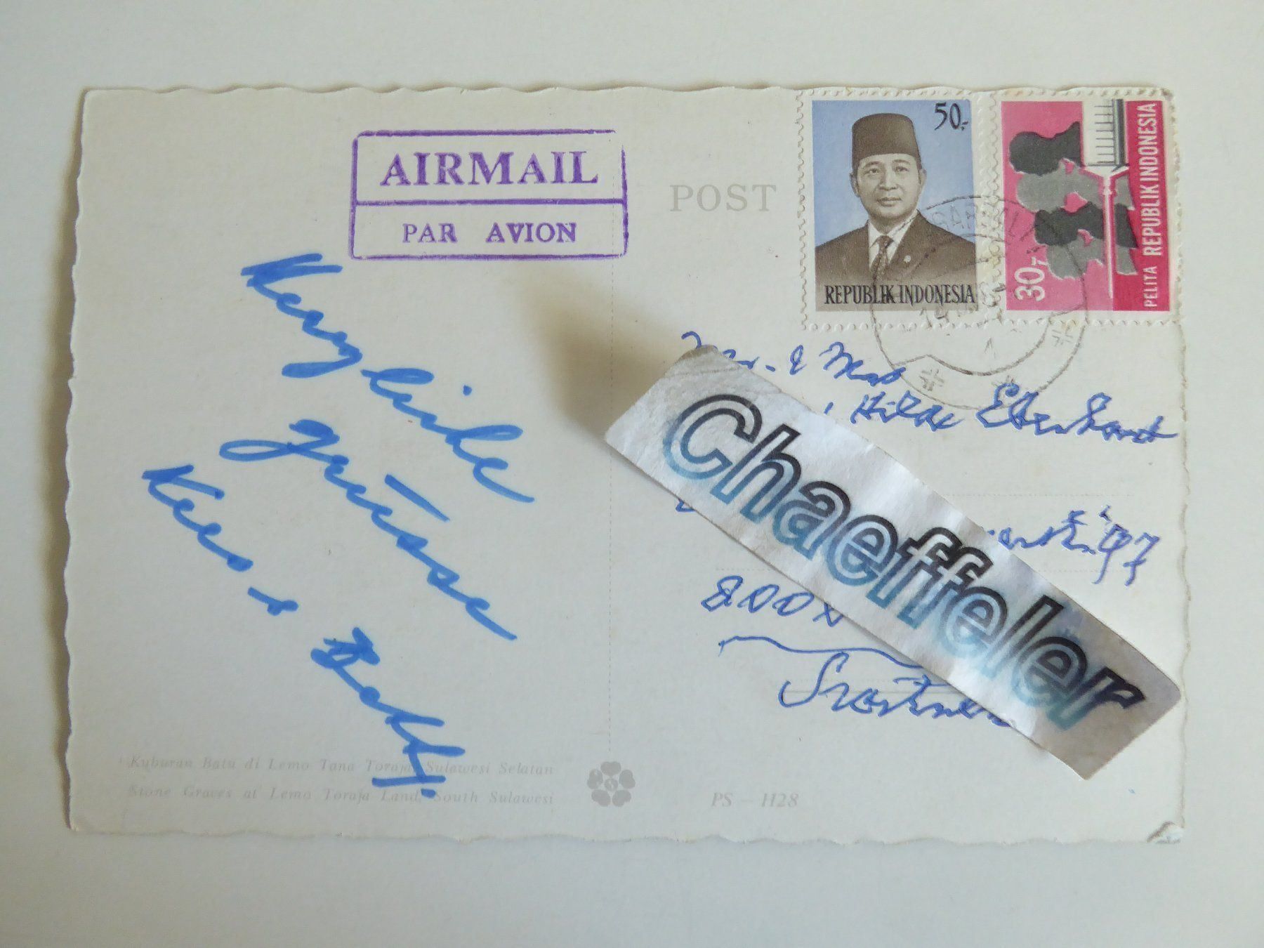 Cartoline postali: Karte aus Indonesien – Usato da Zürich venduto da Chaeffeler 1