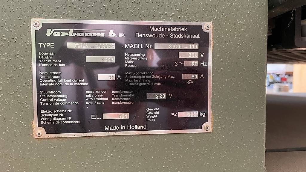Tutte le macchine: Ponceuse calibreuse VERBOOM BSV-1300/2 – Usato da Genève venduto da dl33 1