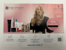 Haar-Shop Gutschein 30% / Zusatzrabatt 10%