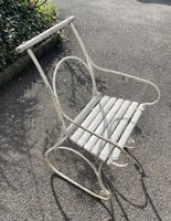 Vintage Schaukelstuhl Gartenstuhl Shabby Chic Retro Landhaus