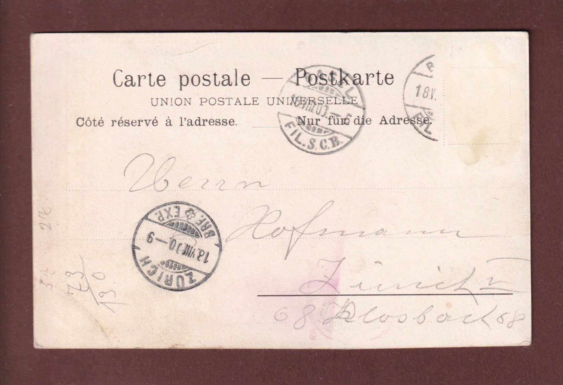Cartoline postali: Gruss aus BASEL - 1900 // Falte // – Usato da Pully venduto da nicecards 1