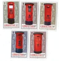 Briefmarken "Briefkasten". Gibraltar.